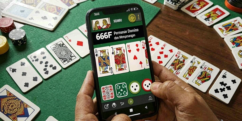 Tampilan gameplay domino yang seru dan mendebarkan.