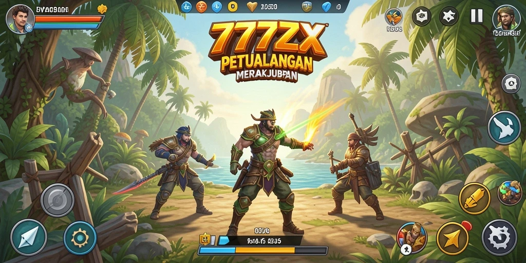 Screenshot gameplay Open World 777ZX dengan berbagai lokasi menakjubkan.