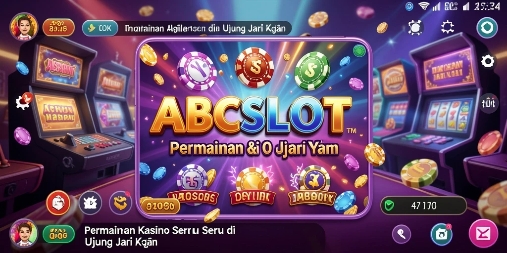 Tampilan gameplay ABCSLOT yang mendebarkan dan penuh warna.