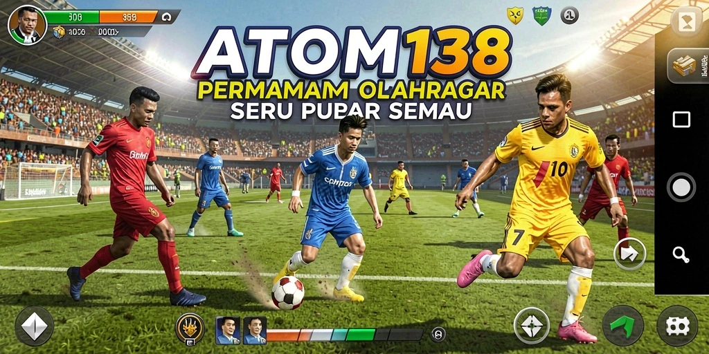 Tampilan gameplay ATOM138 yang seru dan kompetitif dalam olahraga.