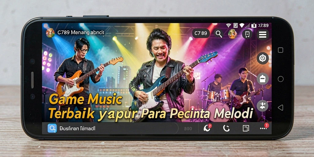 Tampilan gameplay C789 yang seru dengan musik yang beragam.