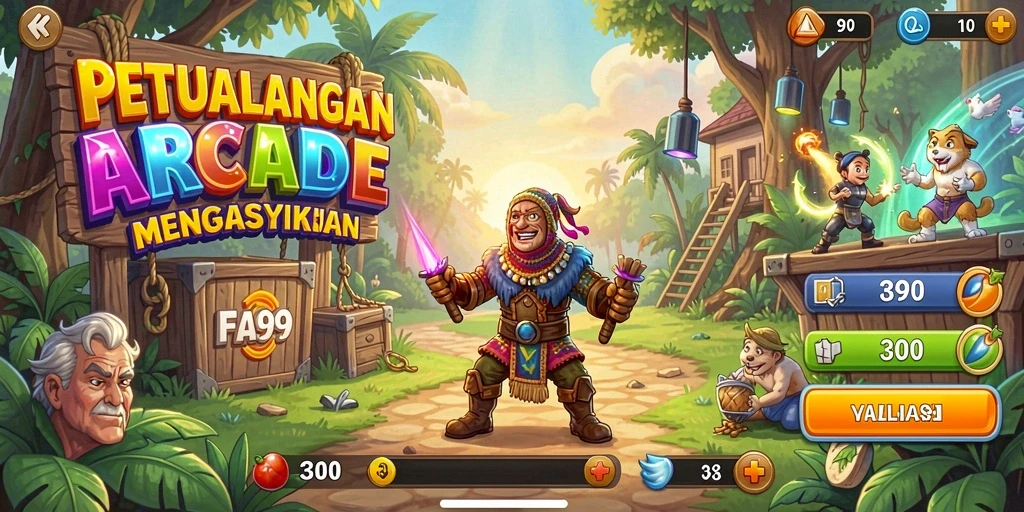 Tampilan gameplay seru FA99 yang mengasyikkan di setiap level.