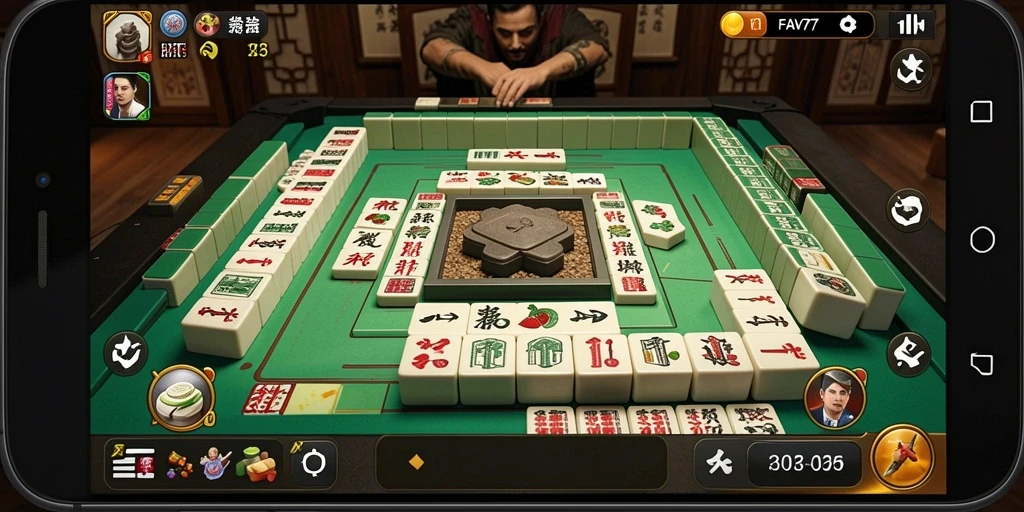 Screenshot gameplay Mahjong yang menarik di FAV77.