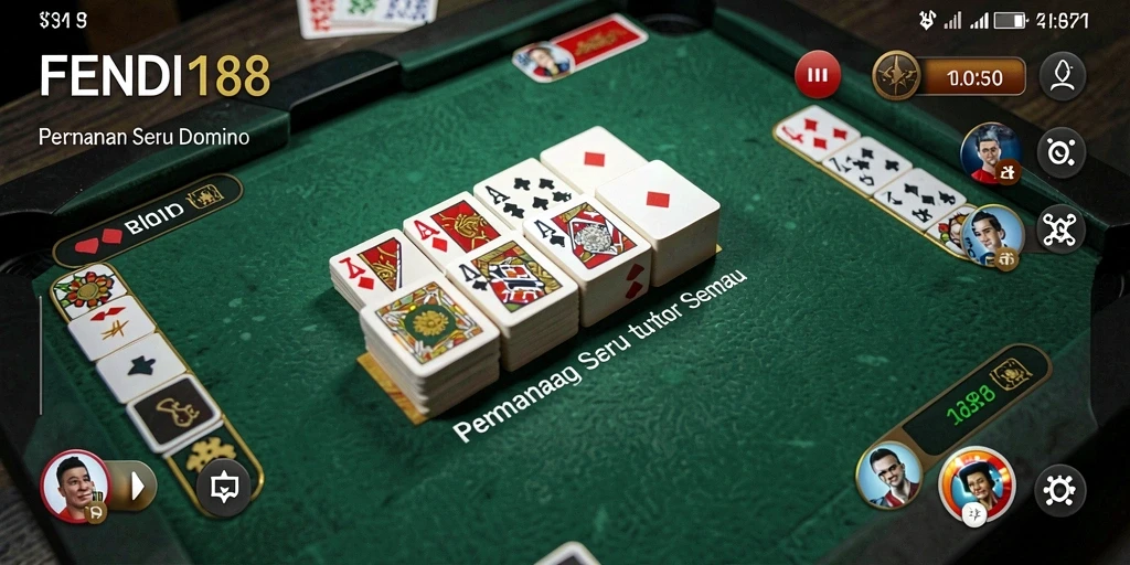 Gameplay seru FENDI188 dalam permainan Domino yang kompetitif.