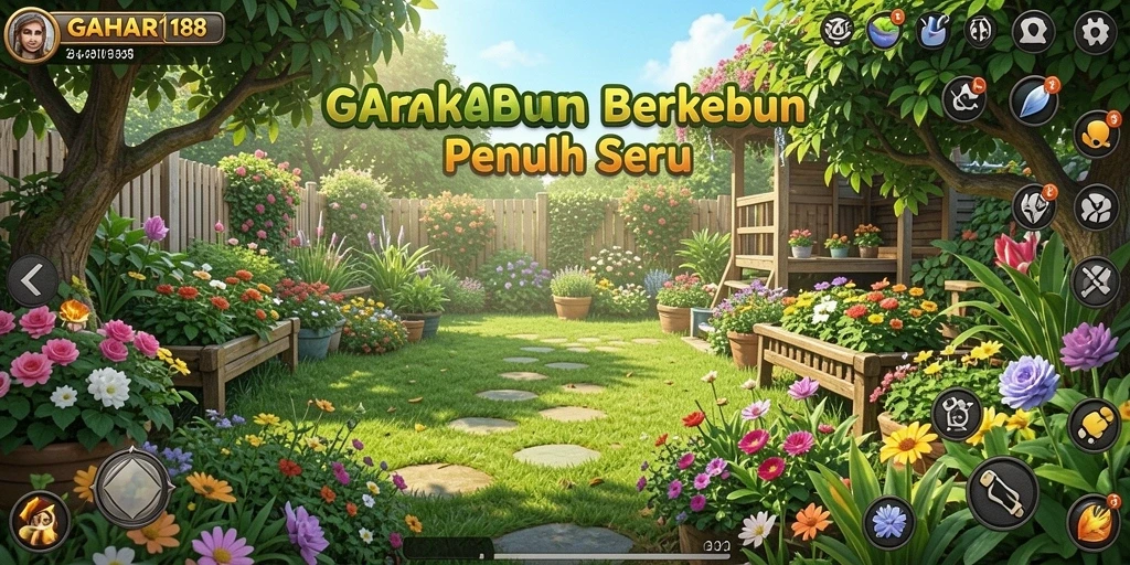 Tampilan gameplay seru di dunia pertanian GAHAR188.