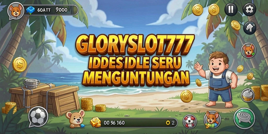 Tampilan gameplay utama GLORYSLOT777 dengan mesin slot yang menawan.