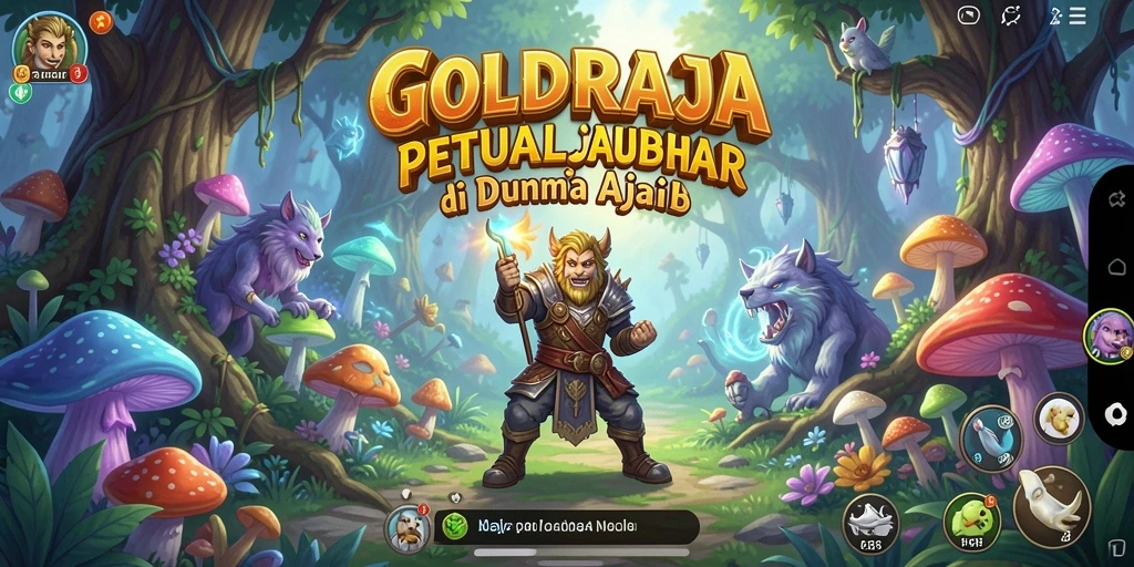 Screenshot game GOLDRAJA menampilkan aksi petualangan yang mendebarkan.