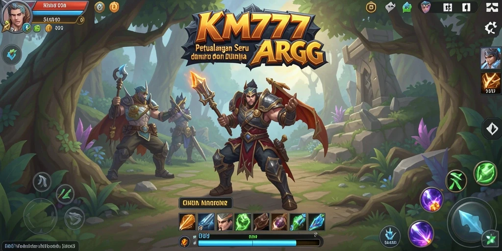 Tampilan menarik dari gameplay ARPG KM777 yang seru.