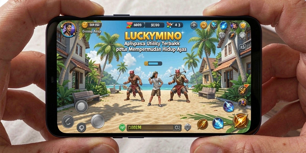 Tampilan utama LUCKYMINO dengan fitur pengingat yang intuitif.