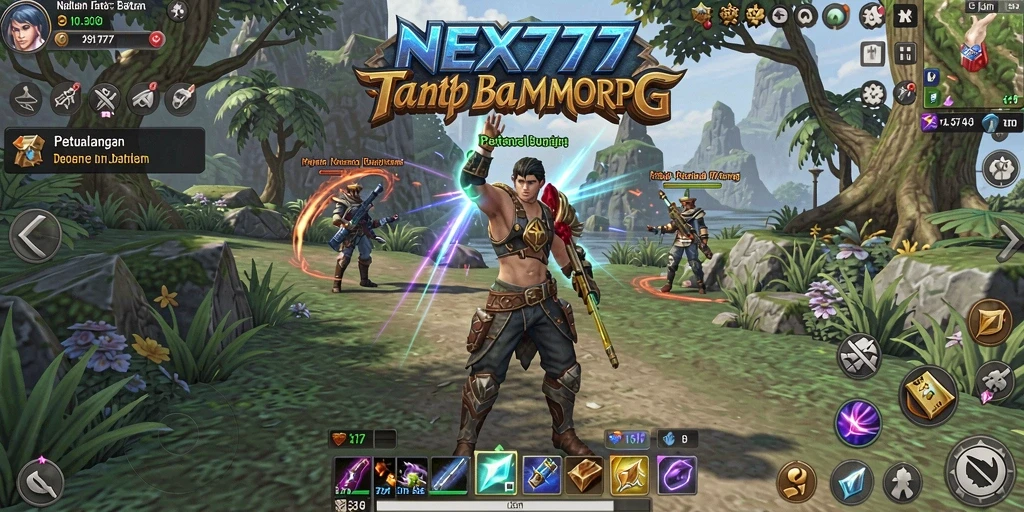 Tampilan gameplay NEX777 yang epik dan mendebarkan.