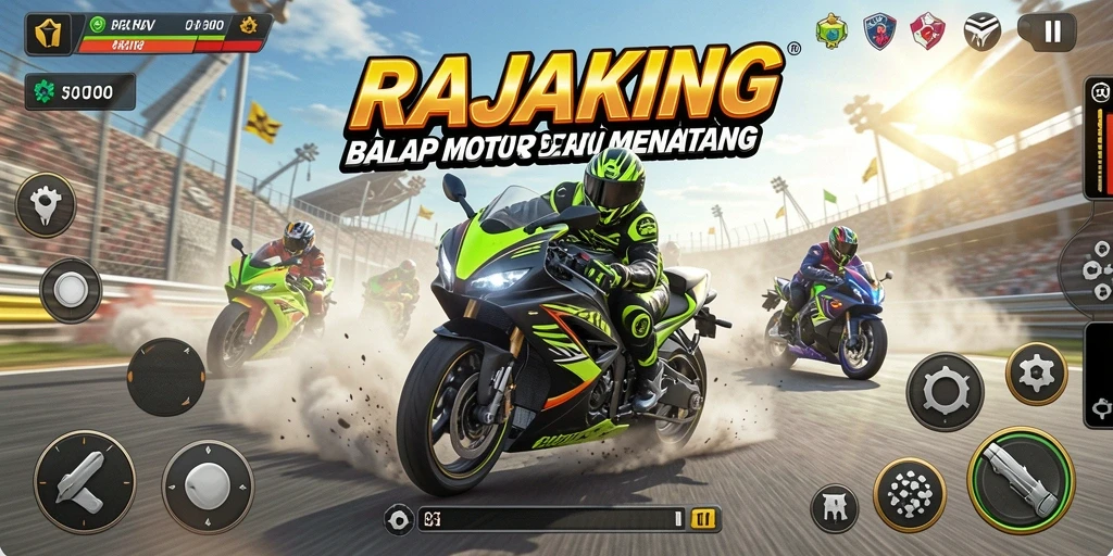 Gameplay seru dan mendebarkan dalam RAJAKING.