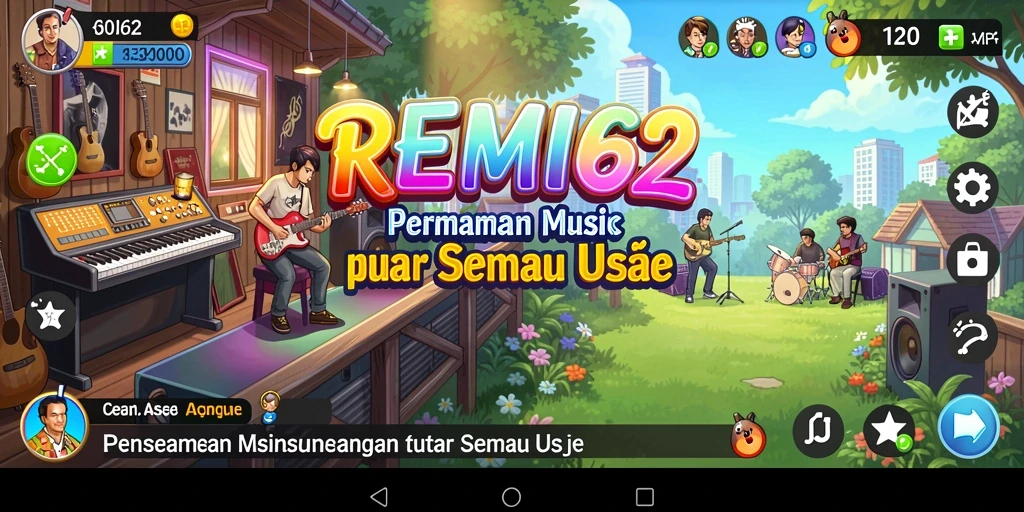 Tampilan gameplay REMI62 yang penuh warna dan menarik.