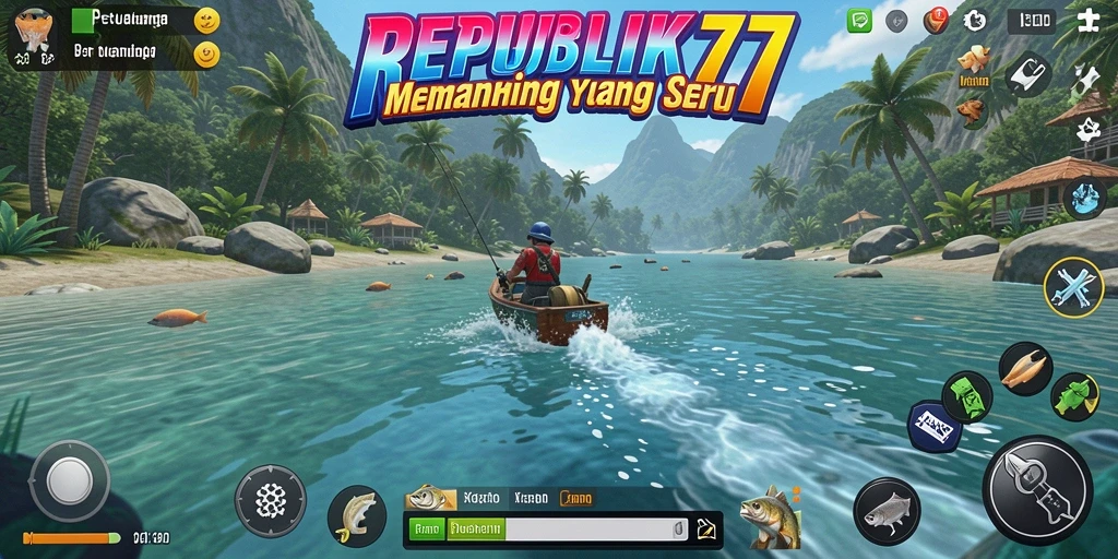 Tampilan bawah laut menakjubkan saat memancing di REPUBLIK77.
