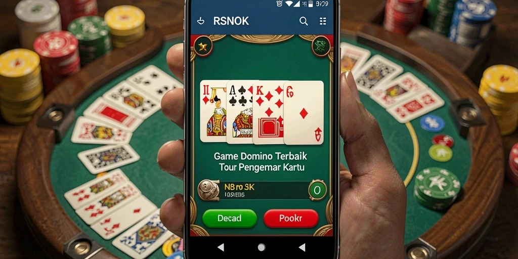 Screenshot RSNOK menampilkan aksi permainan Domino yang seru.