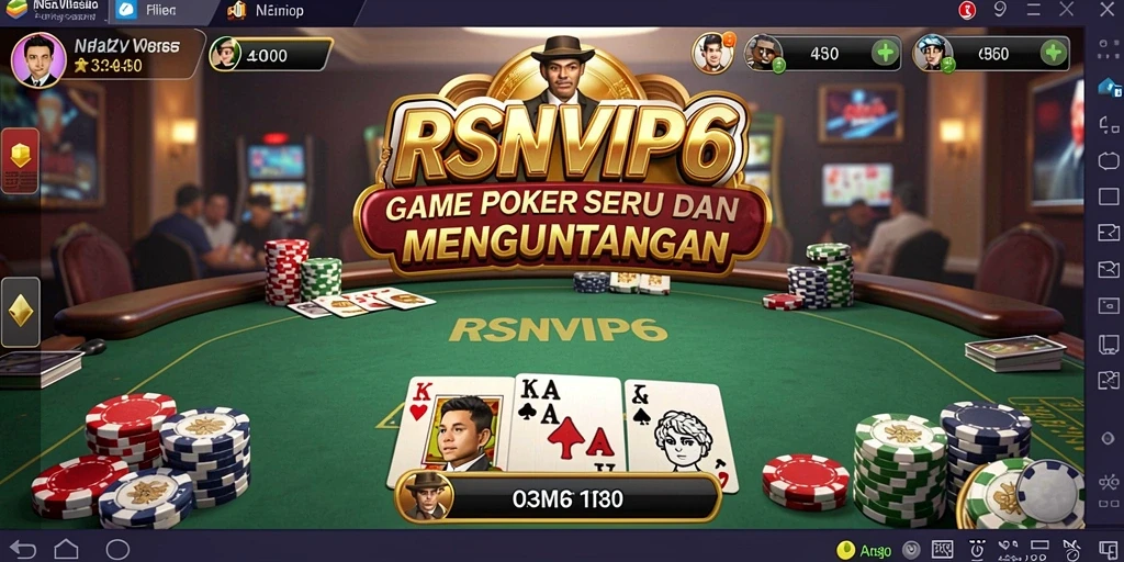 Tampilan menarik permainan Poker RSNVIP6 yang mengasyikkan.