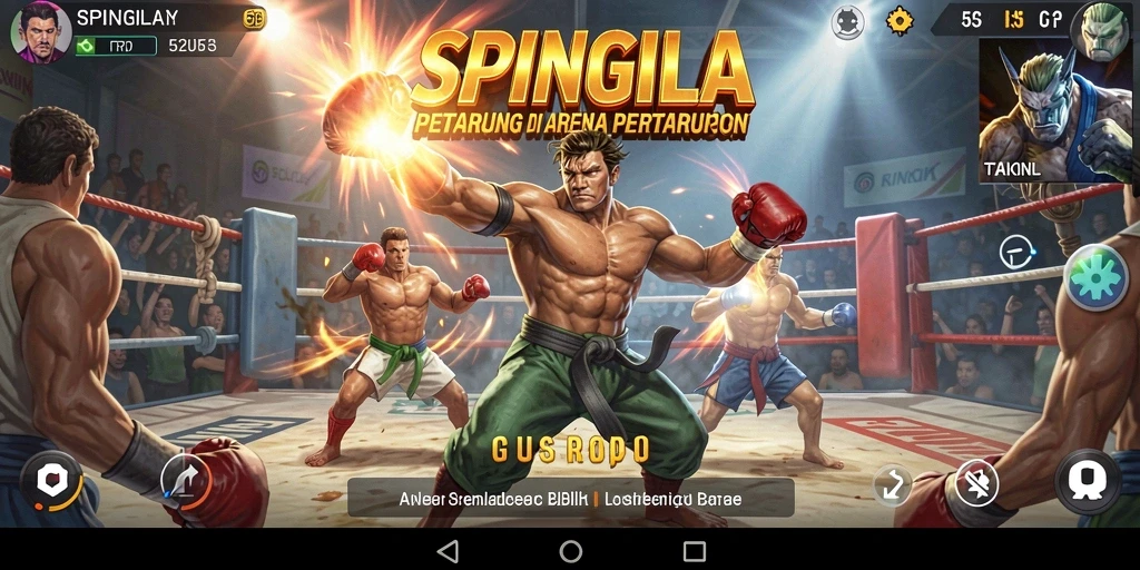 Gameplay seru dan mendebarkan dalam SPINGILA.