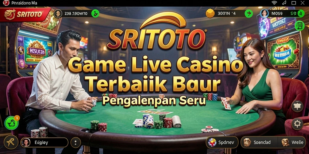 Tampilan gameplay Live Casino SRITOTO yang menarik dan interaktif.
