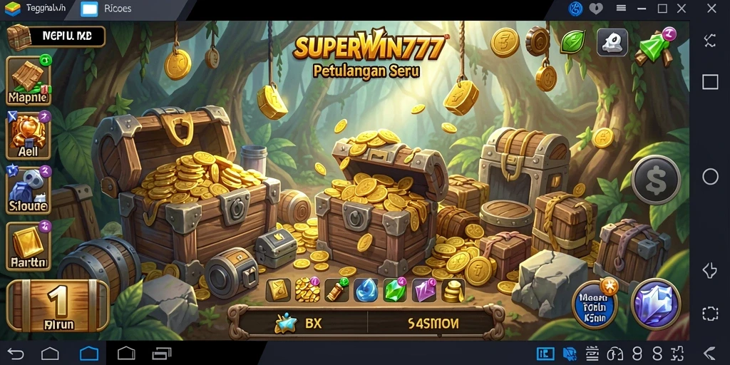 Tangkapan layar gameplay SUPERWIN777 yang menampilkan petualangan mendebarkan.