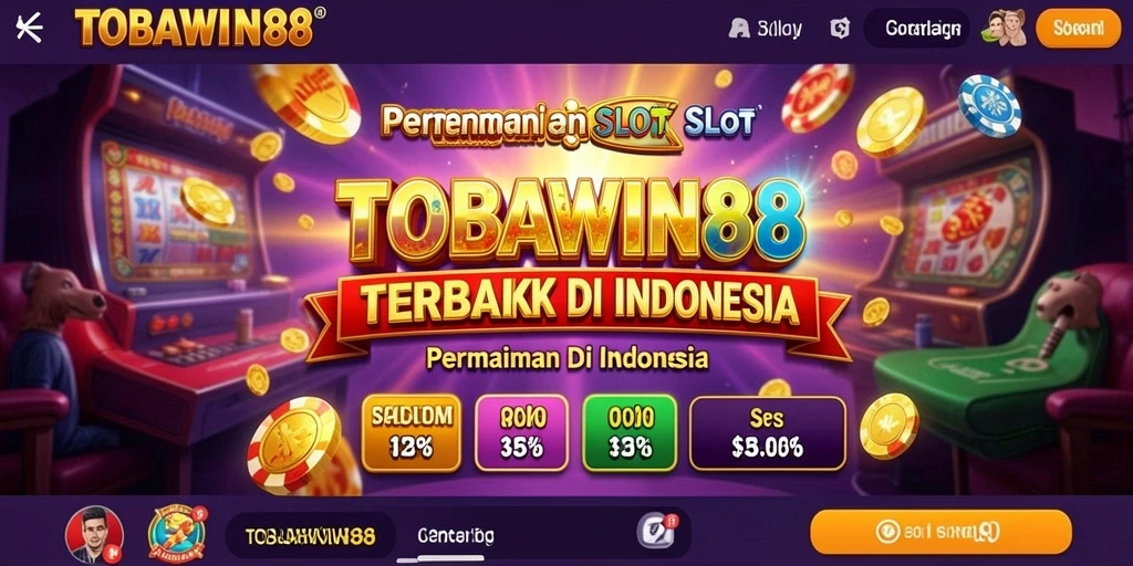Tampilan gameplay seru dari permainan slot TOBAWIN88.