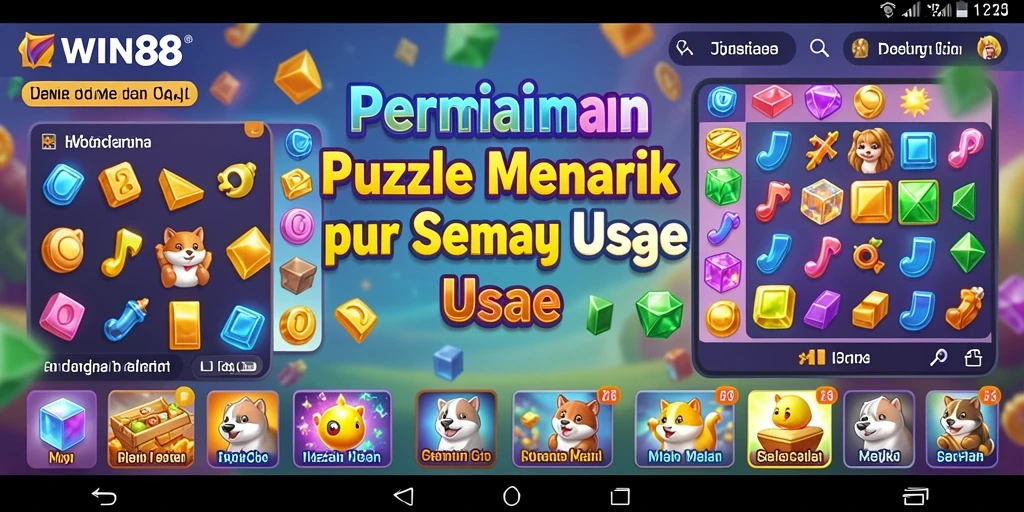 Tampilan gameplay WIN88 yang penuh tantangan Puzzle.