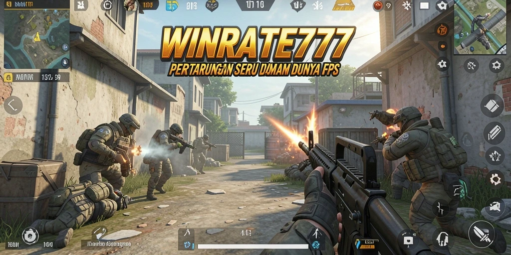 Tampilan gameplay seru di WINRATE777 dengan aksi tembak-menembak yang mendebarkan.