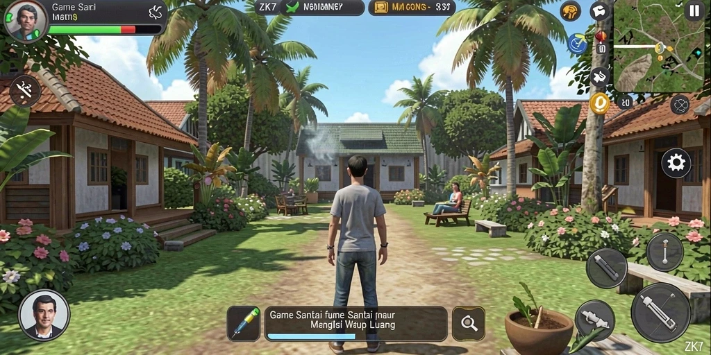 Tampilan penuh warna dan gameplay yang seru di ZK7.